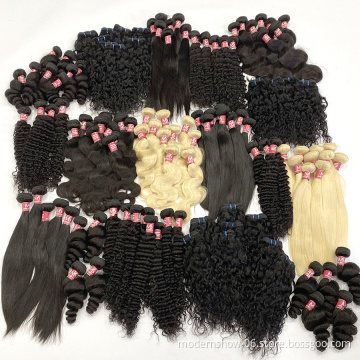 Modern Show Hair Best Seller Mink Virgin Human Hair Bundles 100 Unprocessed Virgin Human Hair Weft for Black Women